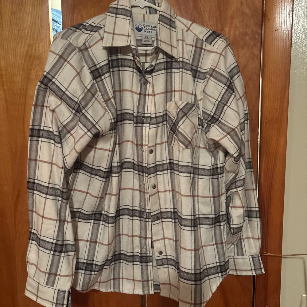 Plaid Button-Up Shirt